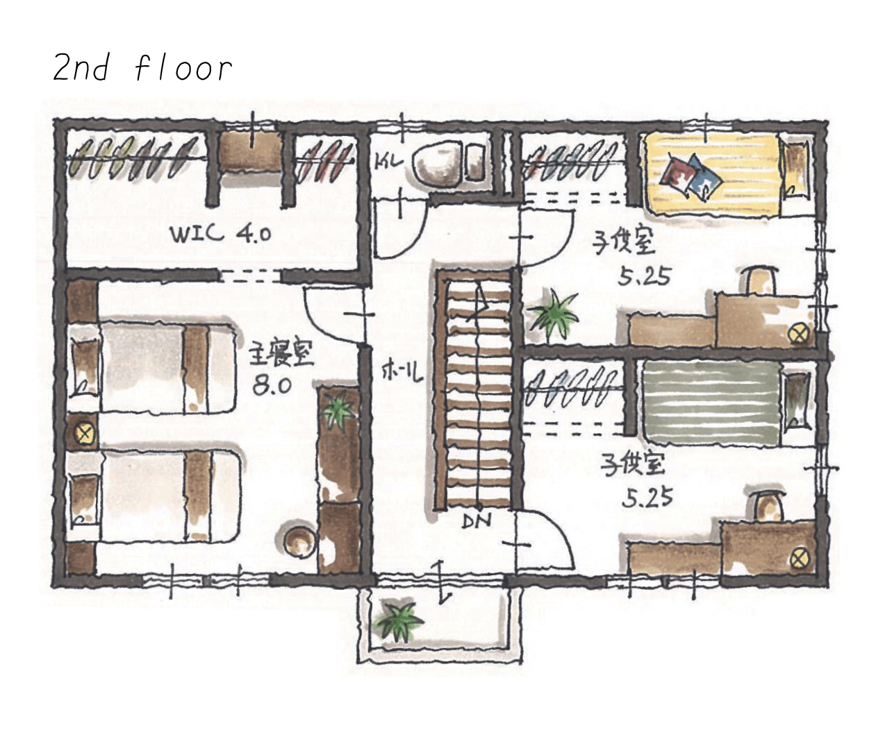 モデルハウス カンパーニュ 平面図2F