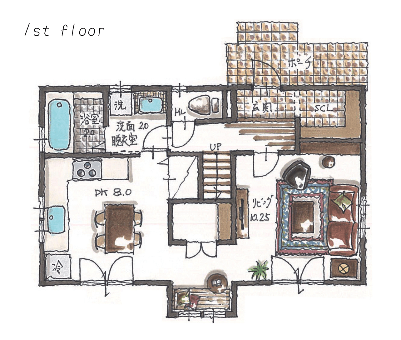 モデルハウス カンパーニュ 平面図1F
